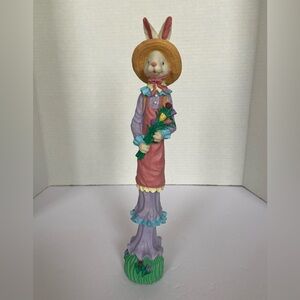 Vintage Windsor Collection Easter Bunny Figurine Pastel Spring Decor Collectible